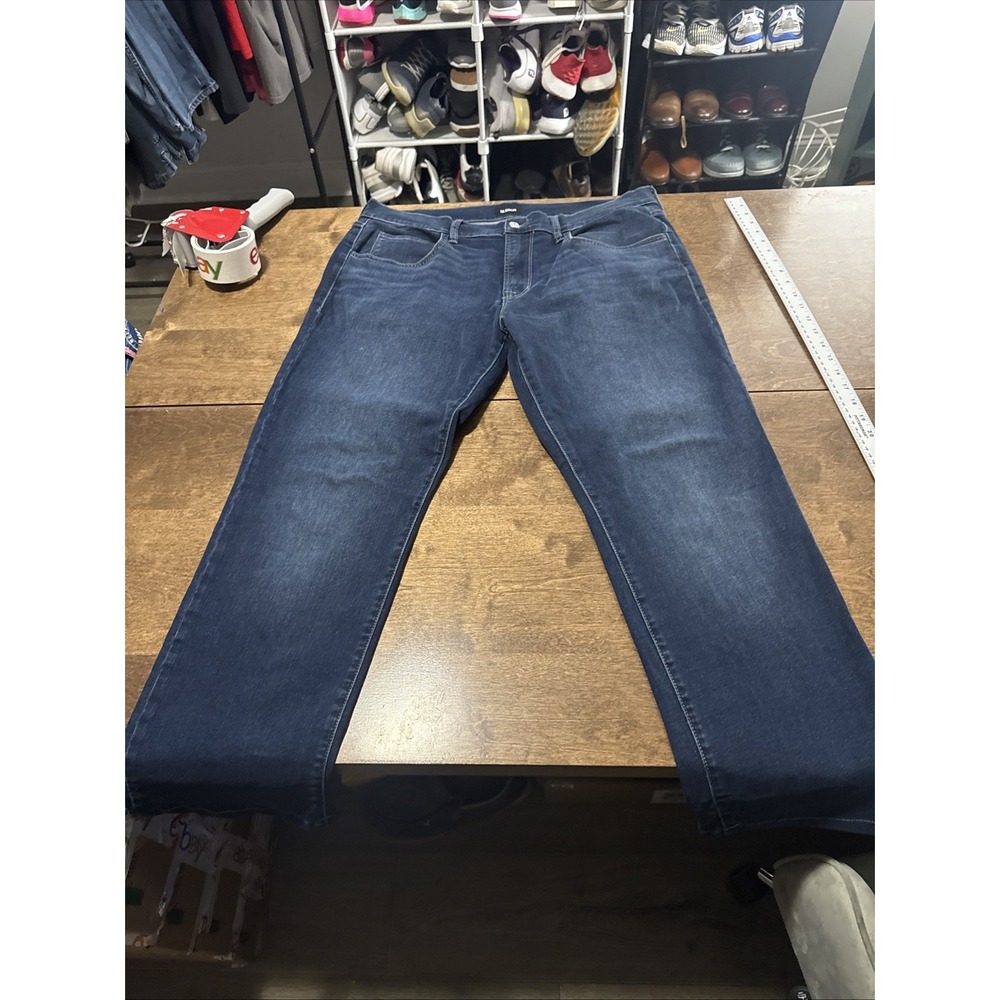 195$ Hudson Men's 36x31 Blake‎ Slim Straight Fit Stretch Denim Jeans Blue